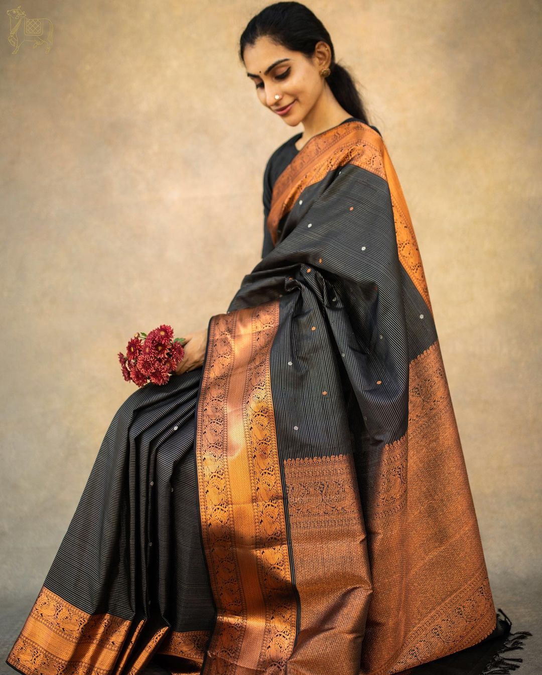 Wonderful Black Soft Silk Saree With Impressive Blouse Piece