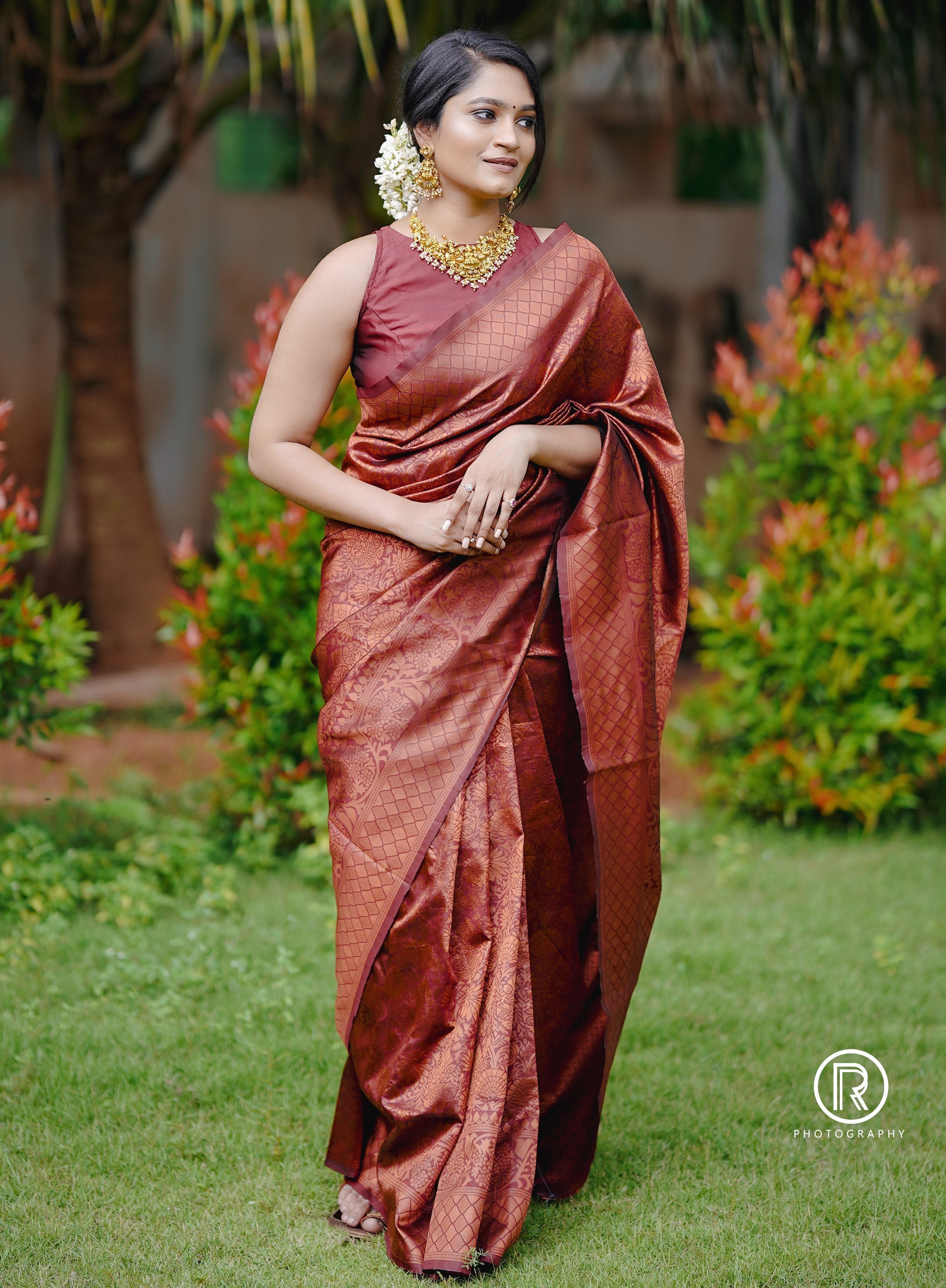 Impressive Maroon Soft Silk Saree With Miraculous Blouse Piece