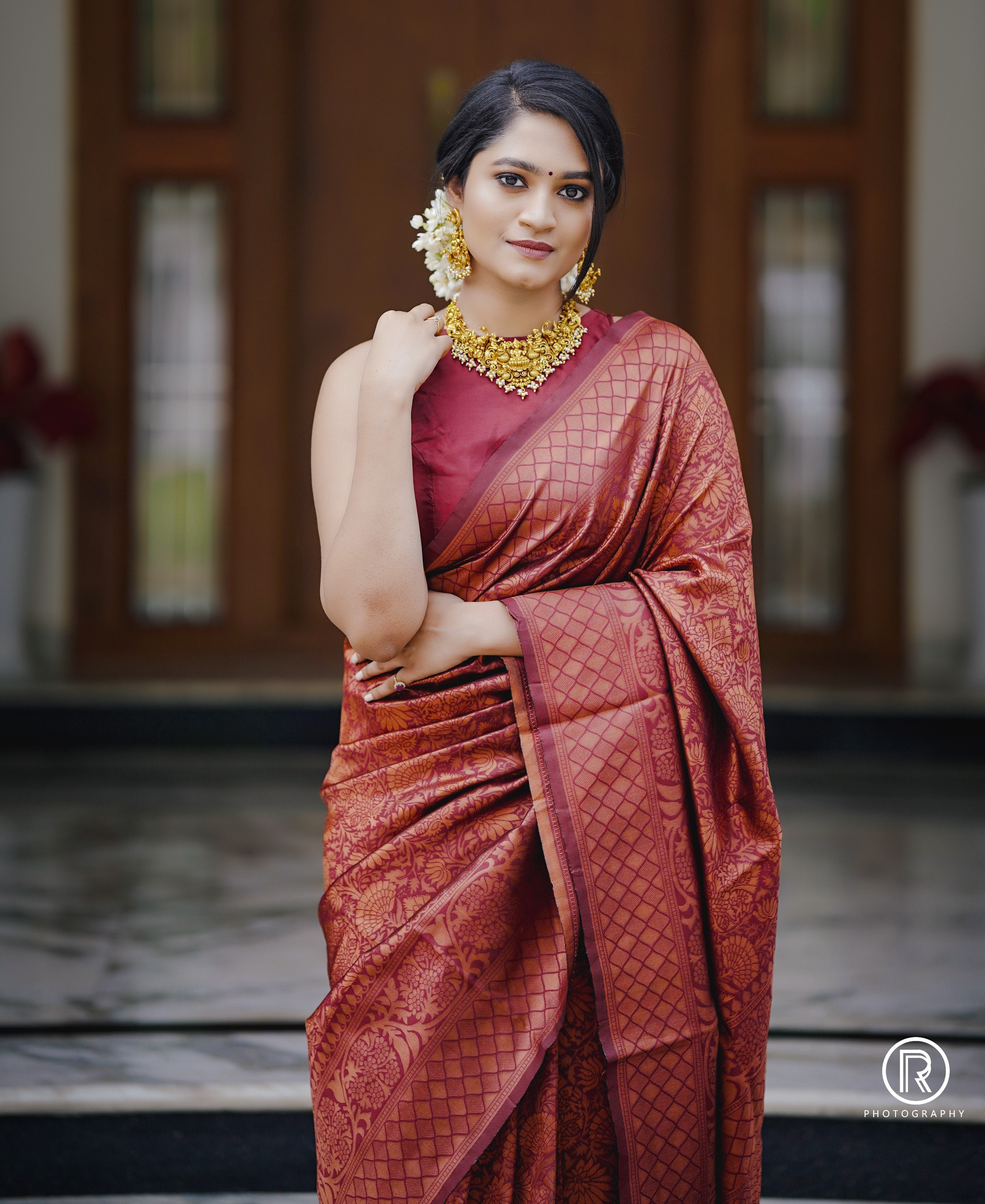 Impressive Maroon Soft Silk Saree With Miraculous Blouse Piece