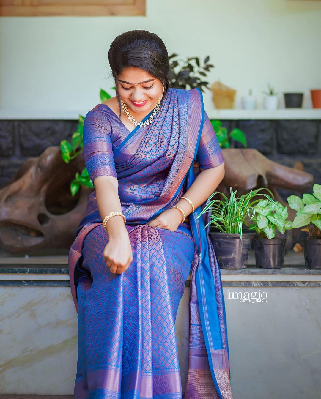 Unique Royal Blue Soft Silk Saree With Majestic Blouse Piece