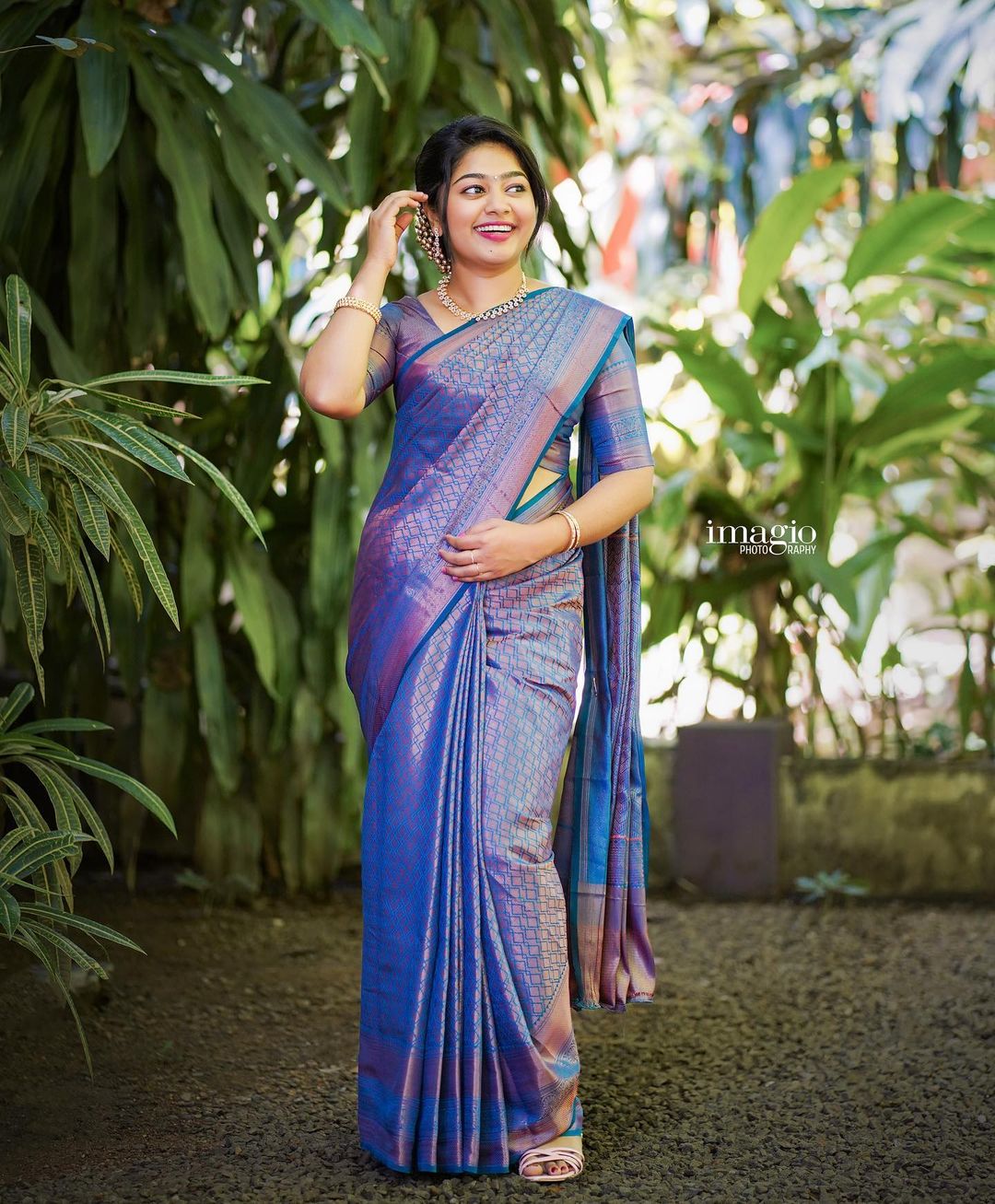 Unique Royal Blue Soft Silk Saree With Majestic Blouse Piece