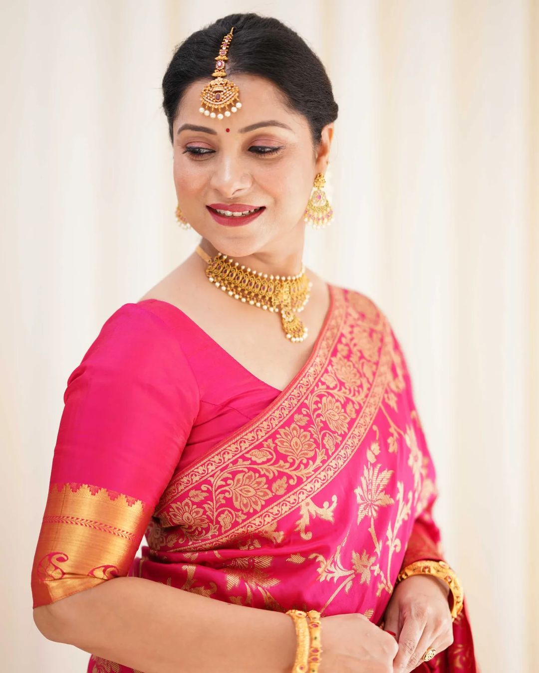 Excellent Pink Soft Silk Saree With Chatoyant Blouse Piece
