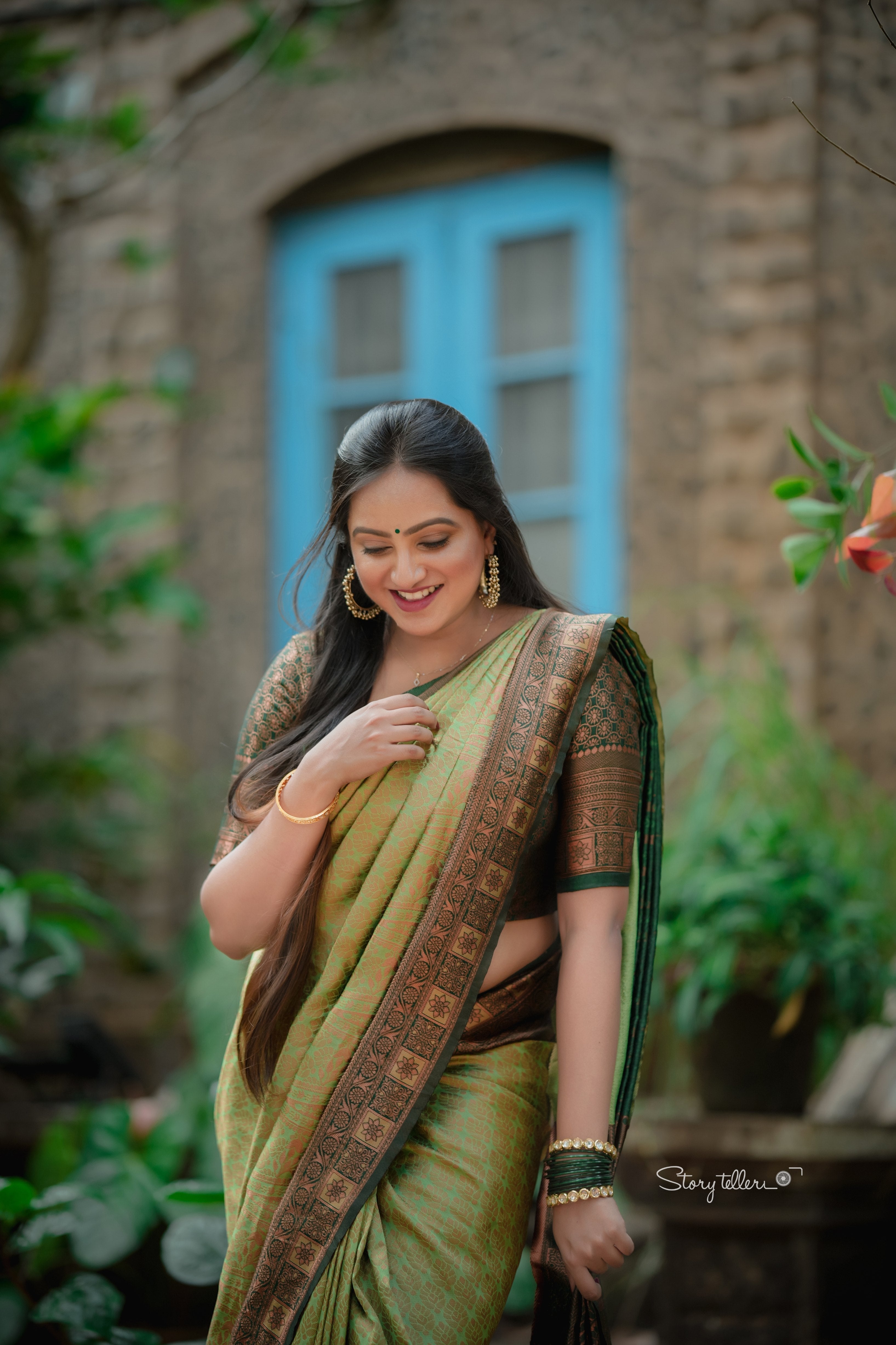 Melodious Green Soft Silk Saree With Impressive Blouse Piece