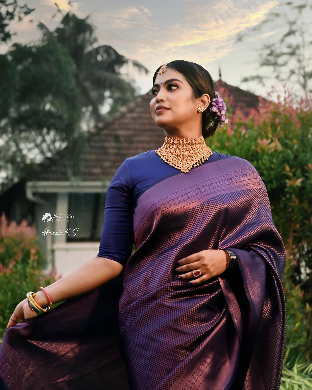 Skinny Blue Soft Silk Saree With Exuberant Blouse Piece