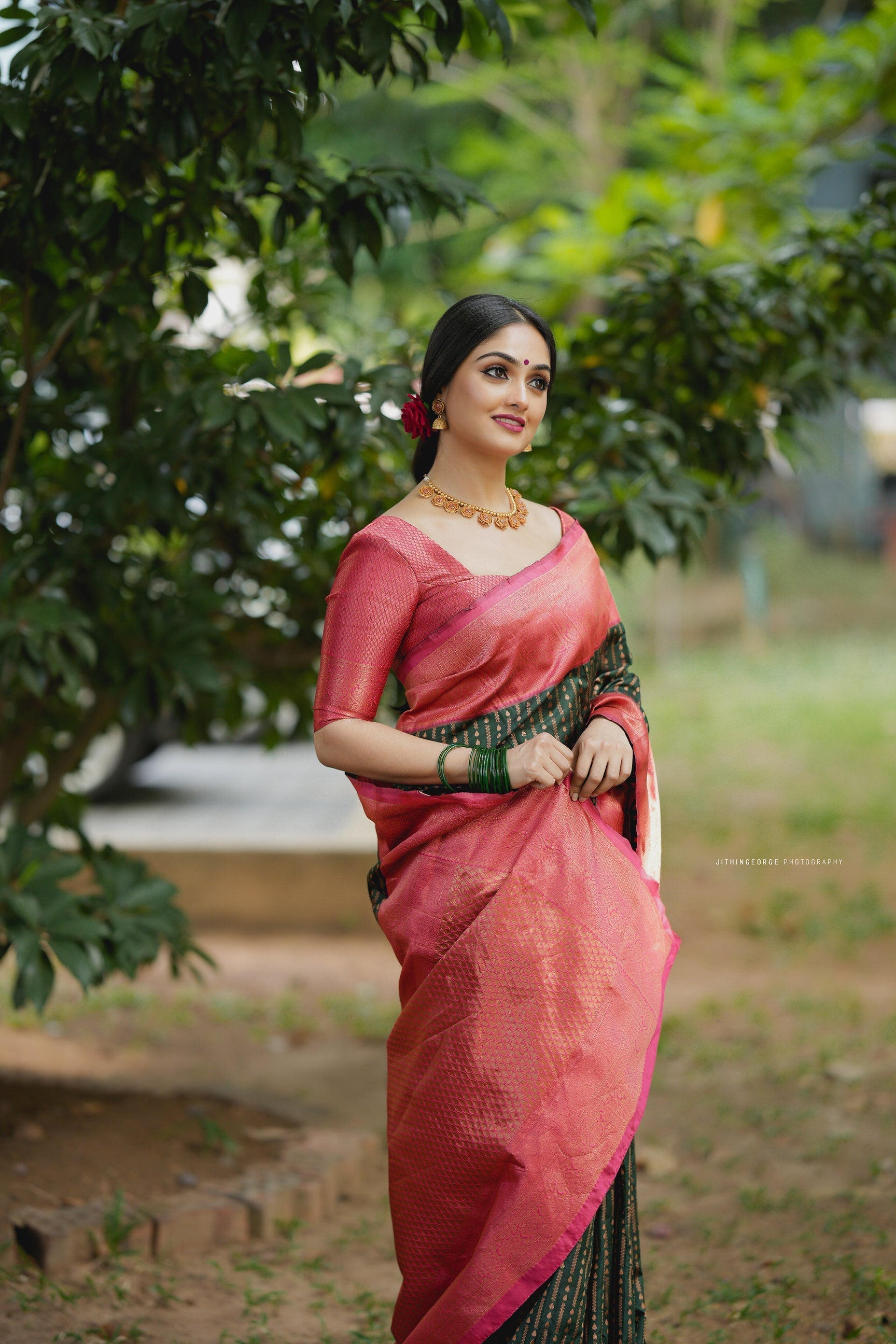 Sensational Green Soft Silk Saree With Energetic Blouse Piece