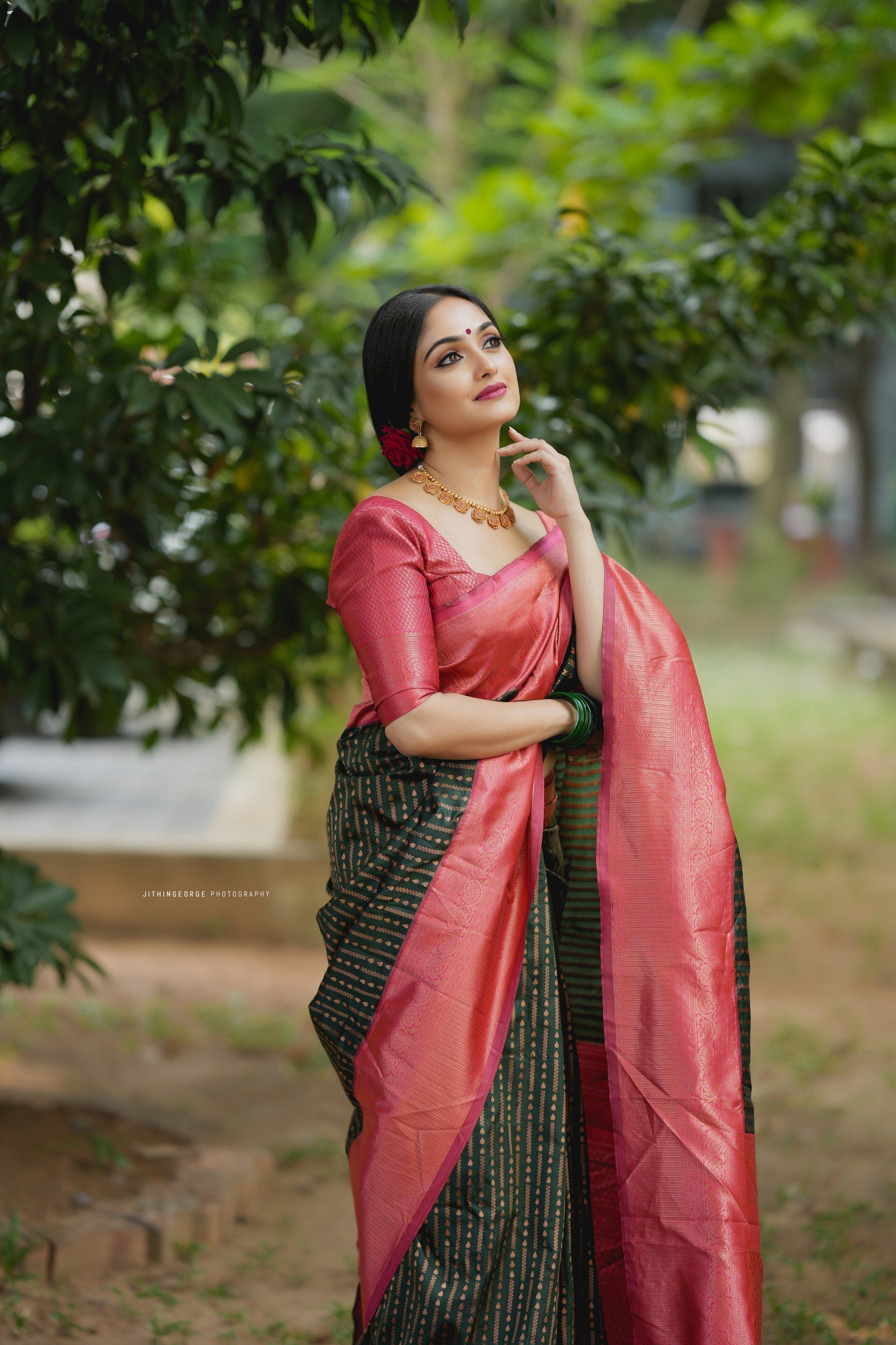 Sensational Green Soft Silk Saree With Energetic Blouse Piece