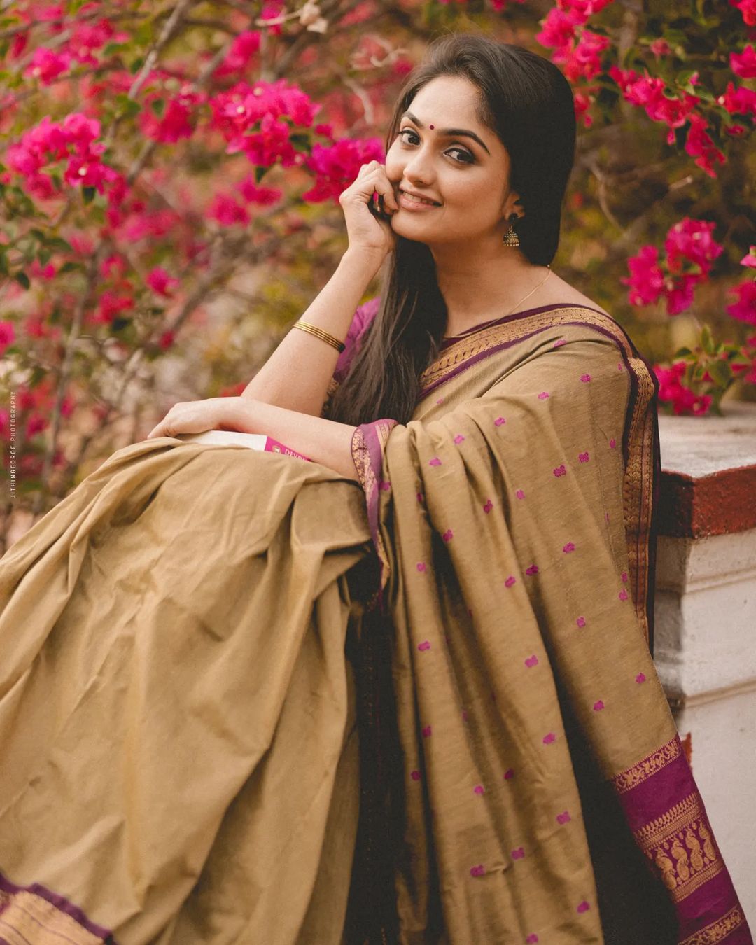 Charming Dark Beige Banarasi Silk Saree With Soporific Blouse Piece