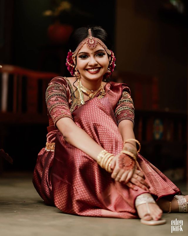 Lassitude Wine Soft Silk Saree With Nemesis Blouse Piece