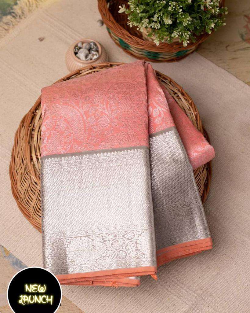 Gorgeous Pink Soft Silk Saree With Unequalled Blouse Piece