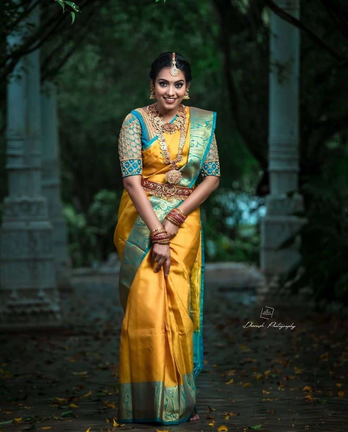 Cultured Yellow Banarasi Silk Saree With Charming Blouse Piece