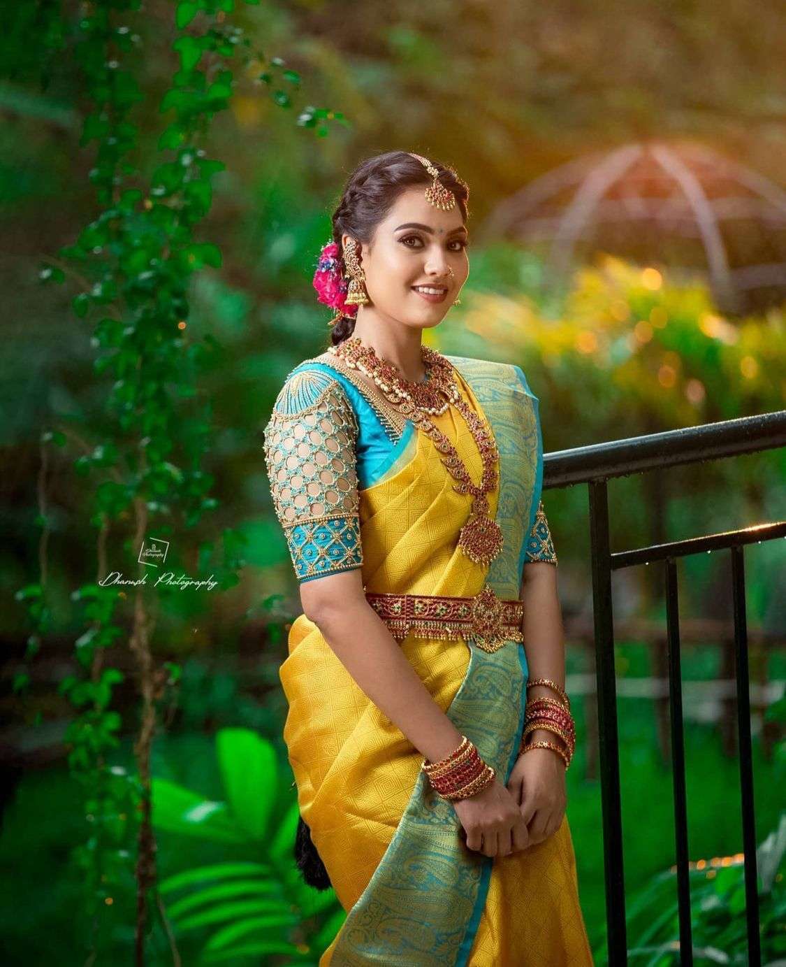 Cultured Yellow Banarasi Silk Saree With Charming Blouse Piece