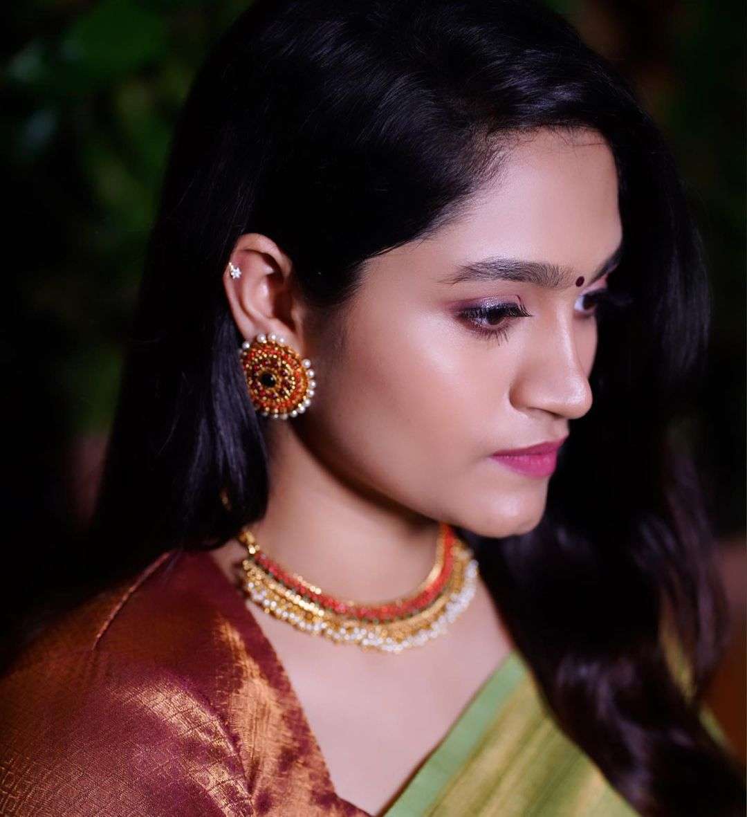 Colorful Green Soft Silk Saree With Unique Blouse Piece