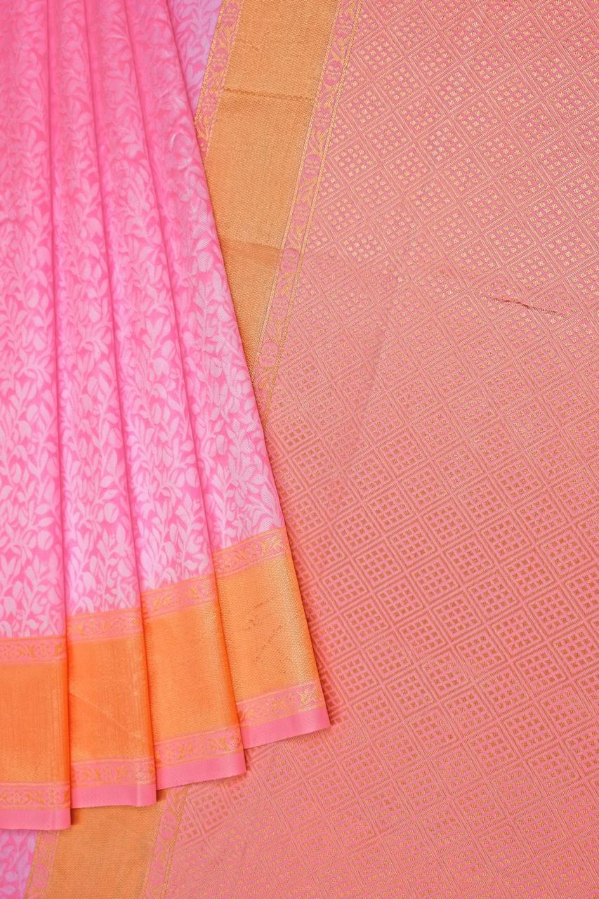 Winsome Pink Soft Silk Saree With Profuse Blouse Piece