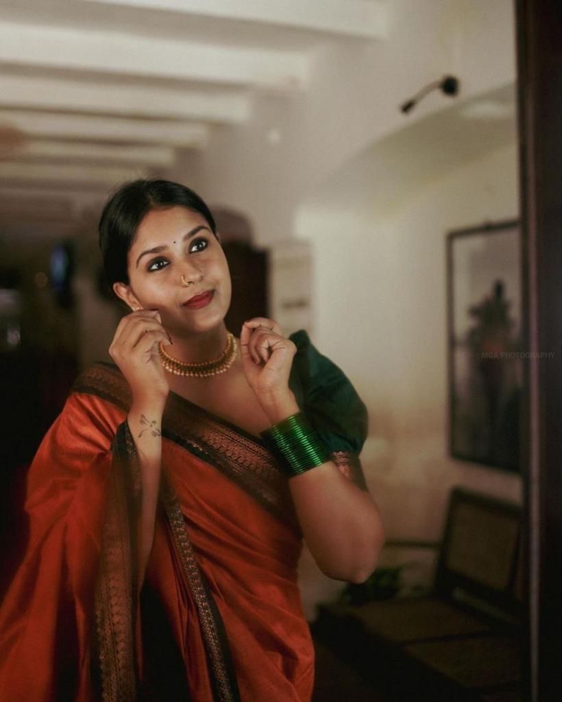 Dalliance Orange Soft Silk Saree With Mellifluous Blouse Piece