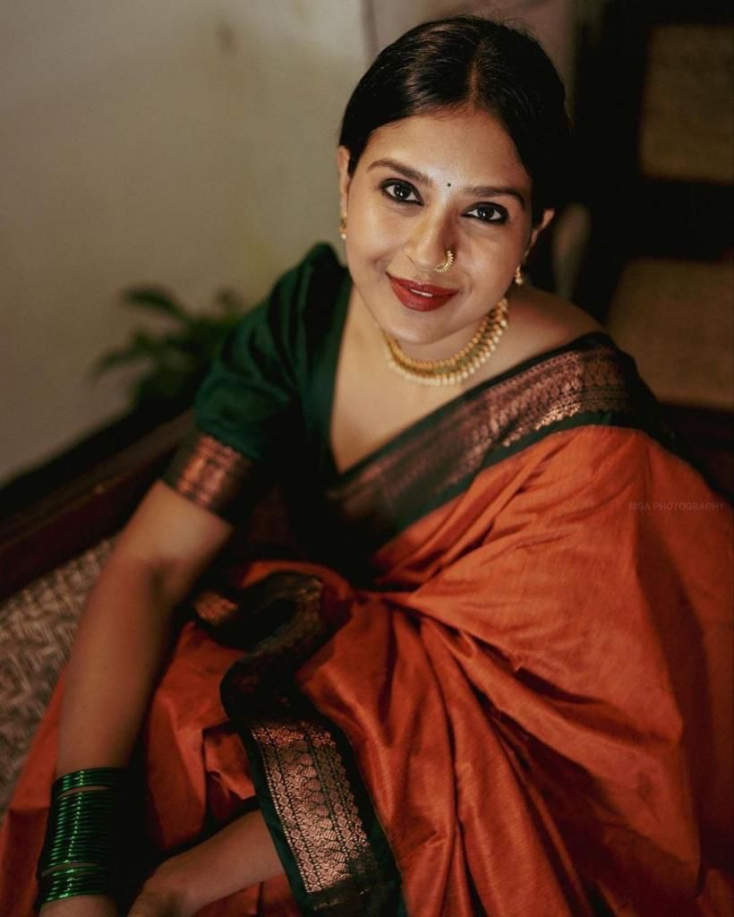 Dalliance Orange Soft Silk Saree With Mellifluous Blouse Piece
