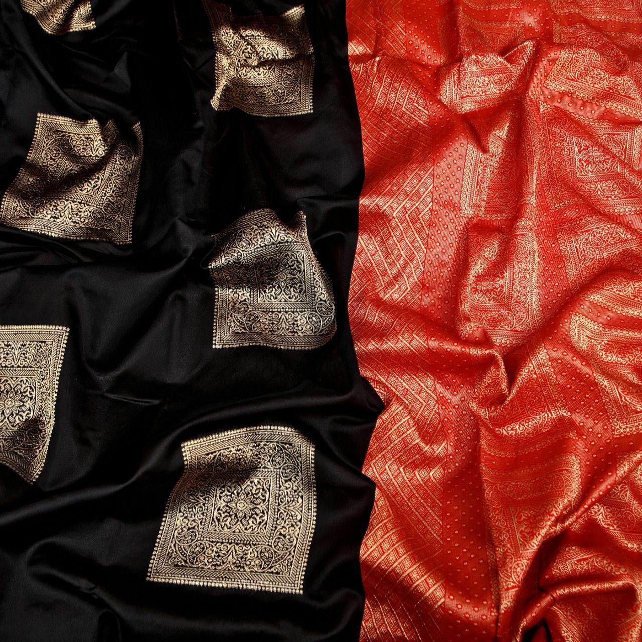 Enriching Black Soft Silk Saree With Stylish Blouse Piece
