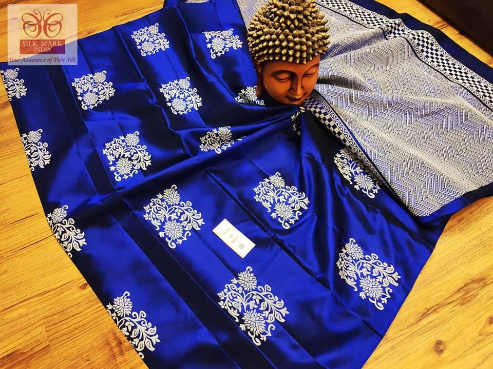 Radiant Royal Blue Soft Silk Saree With Regal Blouse Piece
