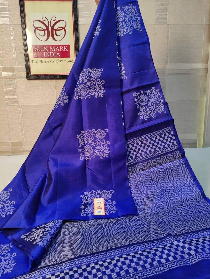 Radiant Royal Blue Soft Silk Saree With Regal Blouse Piece