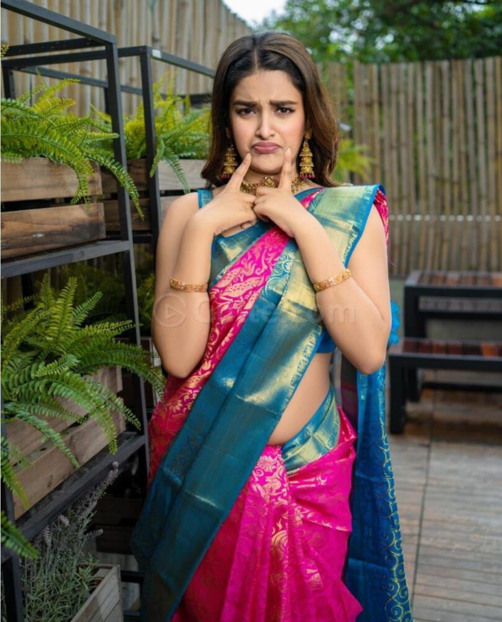 Enchanting Pink Soft Silk Saree With Lovely Blouse Piece