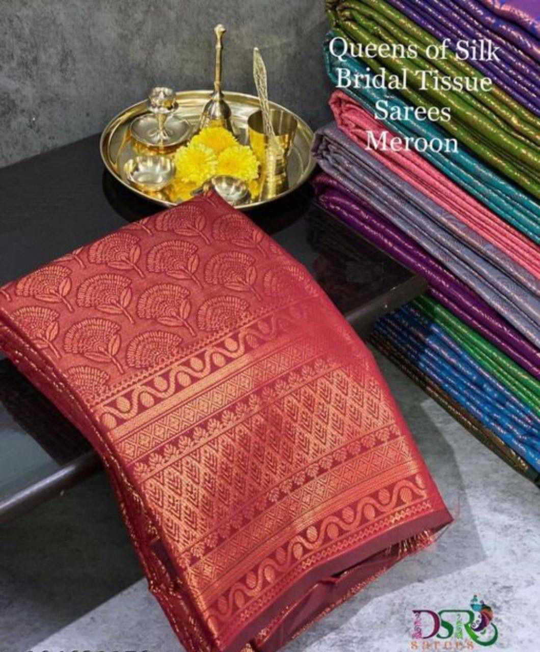 Spellbinding Maroon Soft Silk Saree With Luminous Blouse Piece