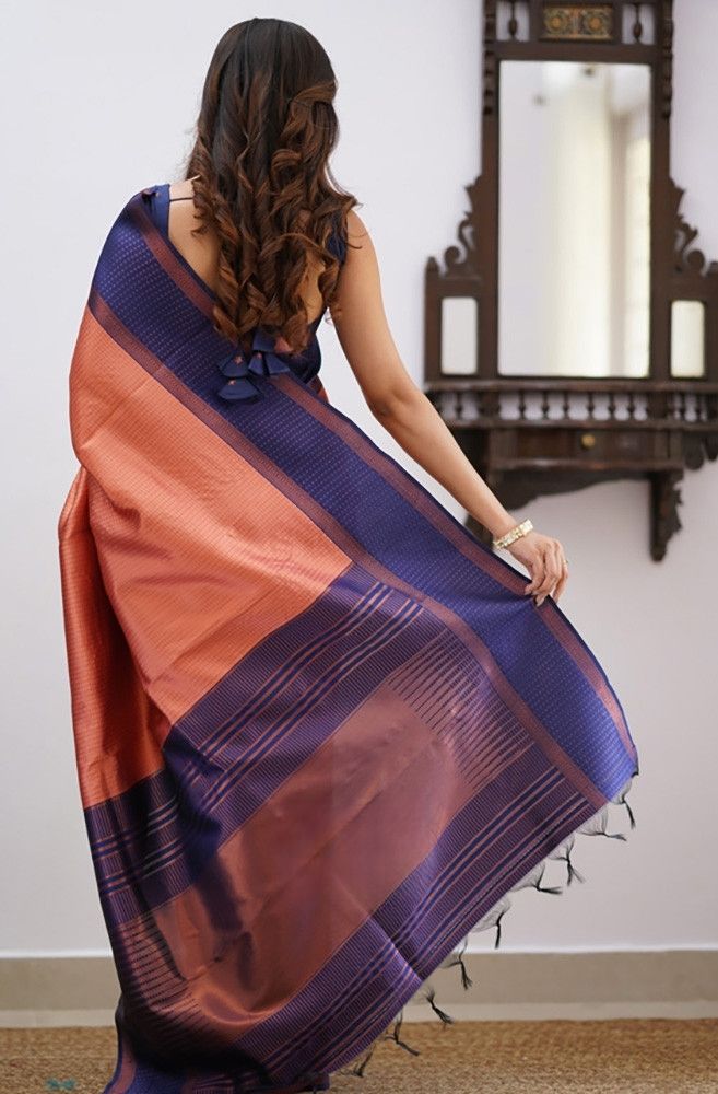 Enchanting Pink Soft Silk Saree With Mesmerizing Blouse Piece