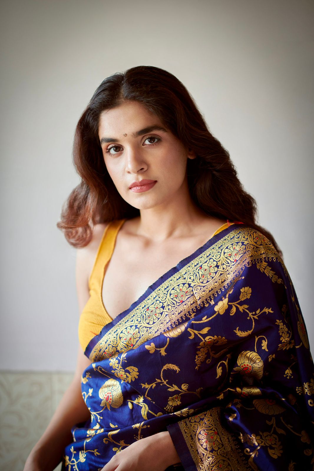 Impressive Blue Banarasi Silk Saree With Stylish Blouse Piece