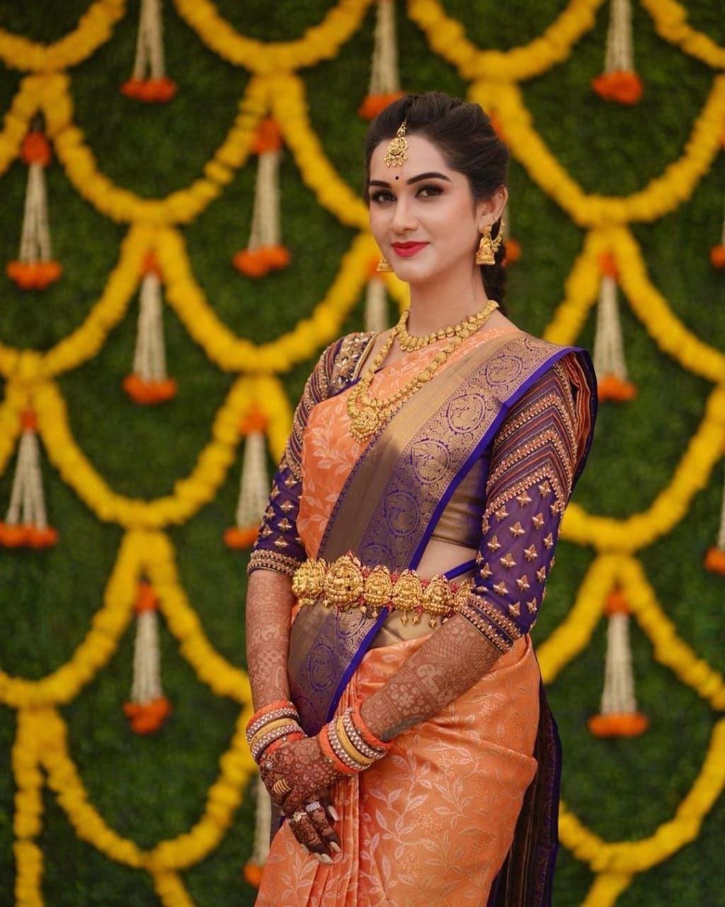 Captivating Peach Soft Silk Saree With Charismatic Blouse Piece
