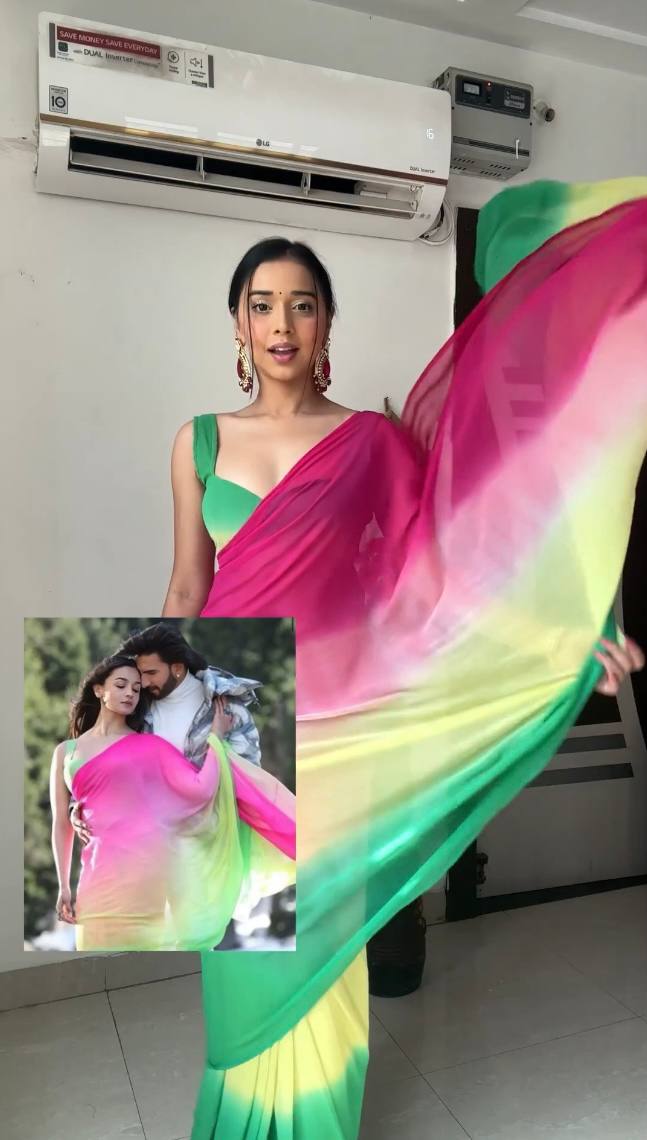 Sensational 1-Minute Ready To Wear Multicolour Georgette Saree