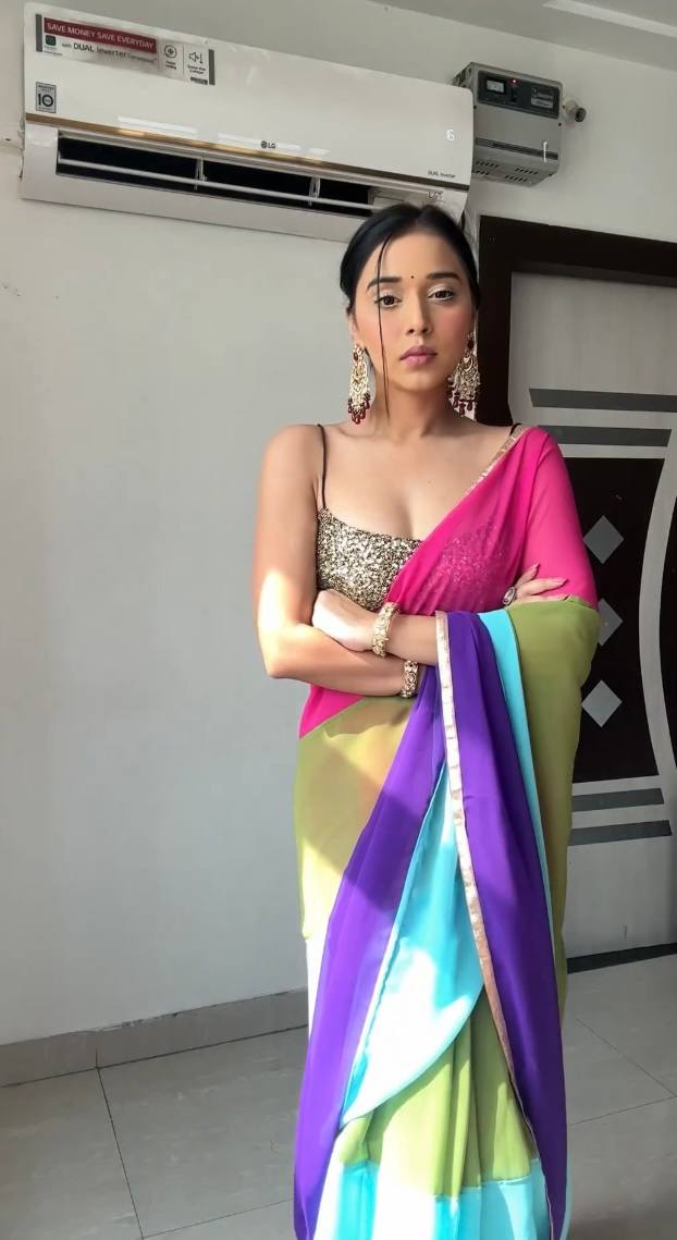 Exemplary 1-Minute Ready To Wear Multicolour Georgette Saree