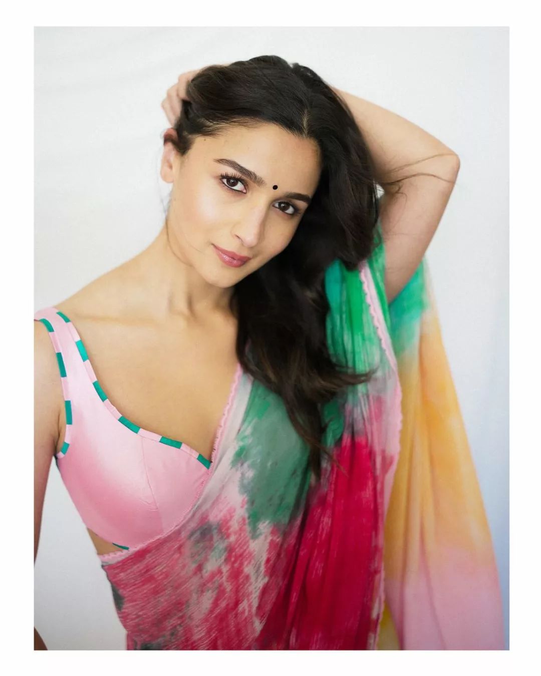 Charisma 1-Minute Ready To Wear Multicolour Georgette Saree