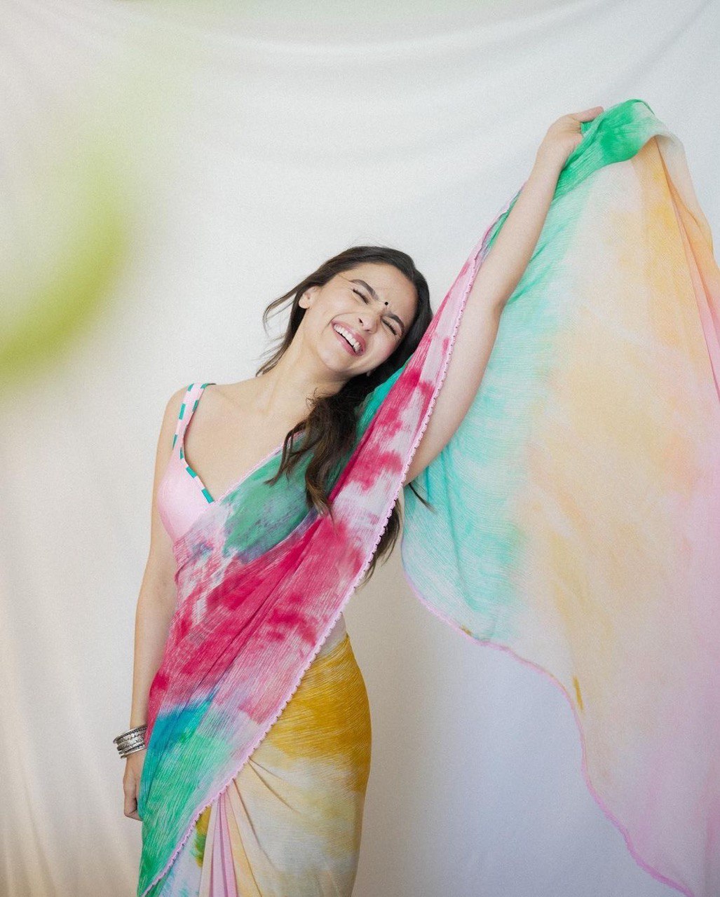 Charisma 1-Minute Ready To Wear Multicolour Georgette Saree