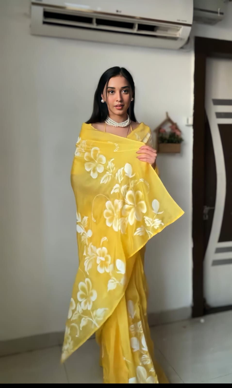 Captivating 1-Minute Ready To Wear Multicolor Georgette Saree