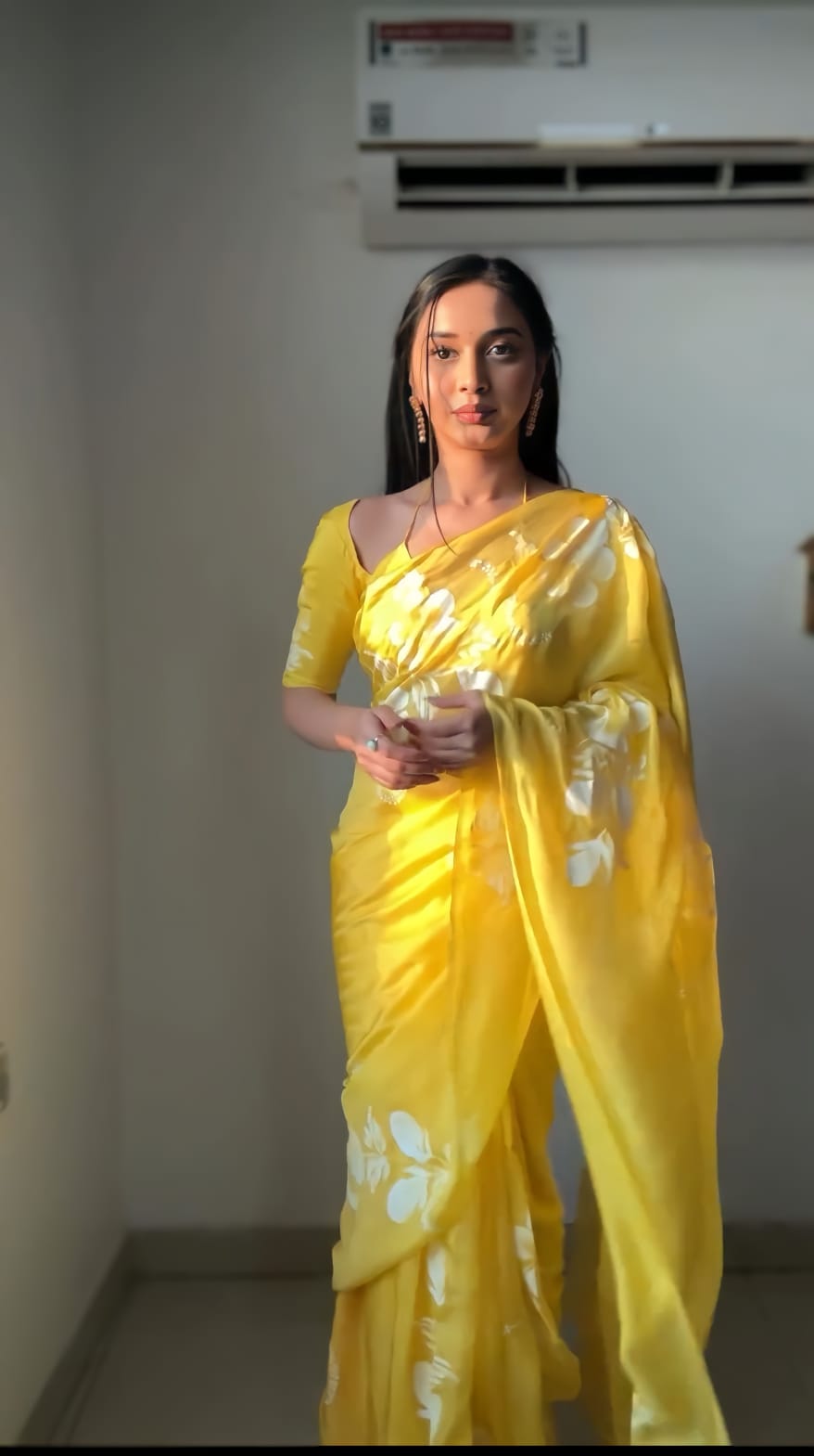 Captivating 1-Minute Ready To Wear Multicolor Georgette Saree