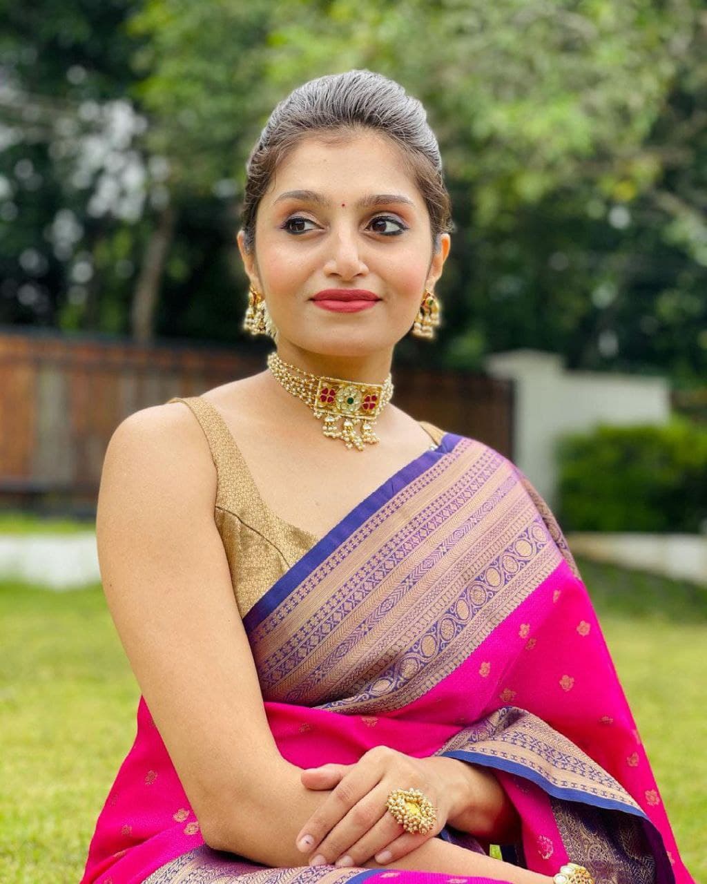 Glamorous Pink Soft Silk Saree With Scenic Blouse Piece