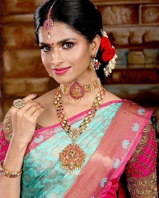 Serenity Pista Soft Silk Saree With Gracefulness Blouse Piece