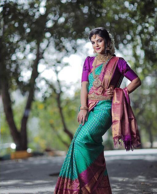Irresistibly Sky Blue Soft Silk Saree With Angelically Blouse Piece