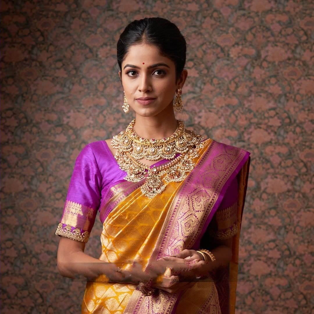 Pleasurably Yellow Soft Silk Saree With Appealingly Blouse Piece