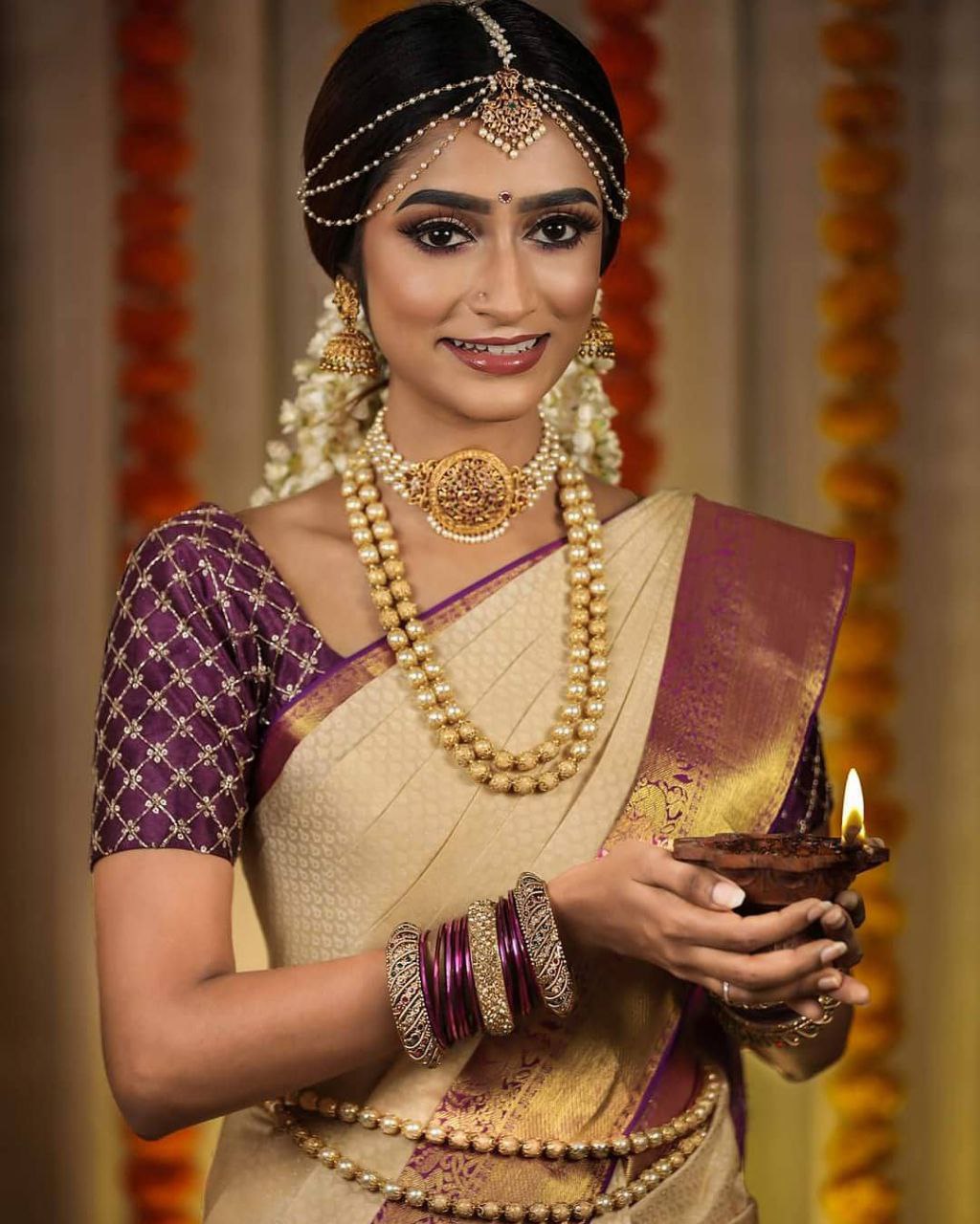 Ephemeral Beige Soft Silk Saree With Majesty Blouse Piece