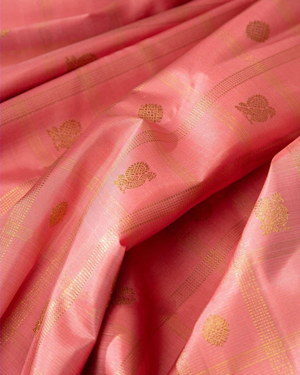 Scrumptious Peach Soft Silk Saree With Phenomenal Blouse Piece