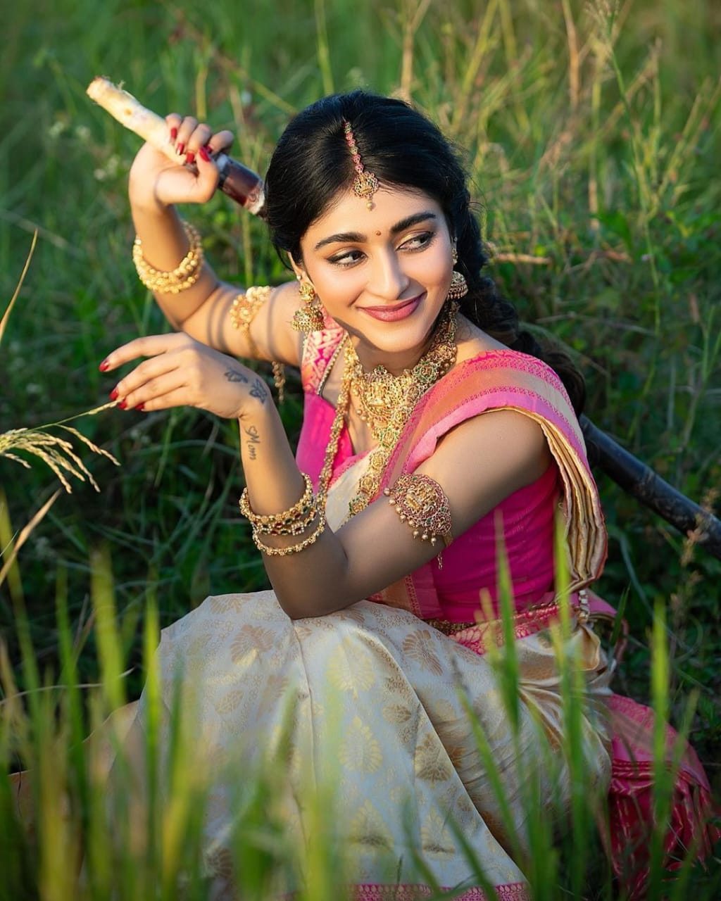 Profuse Beige Soft Silk Saree With Devastating Blouse Piece