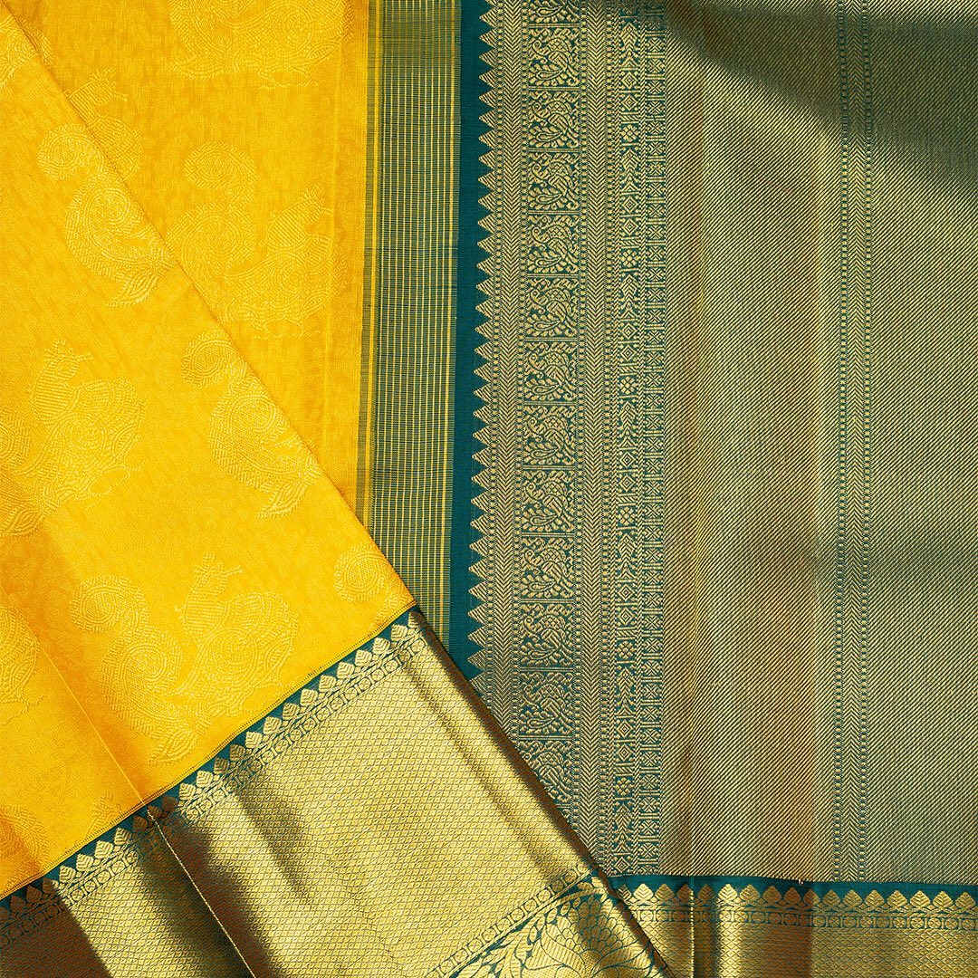 Dazzling Yellow Soft Silk Saree With Two Glistening Blouse Piece