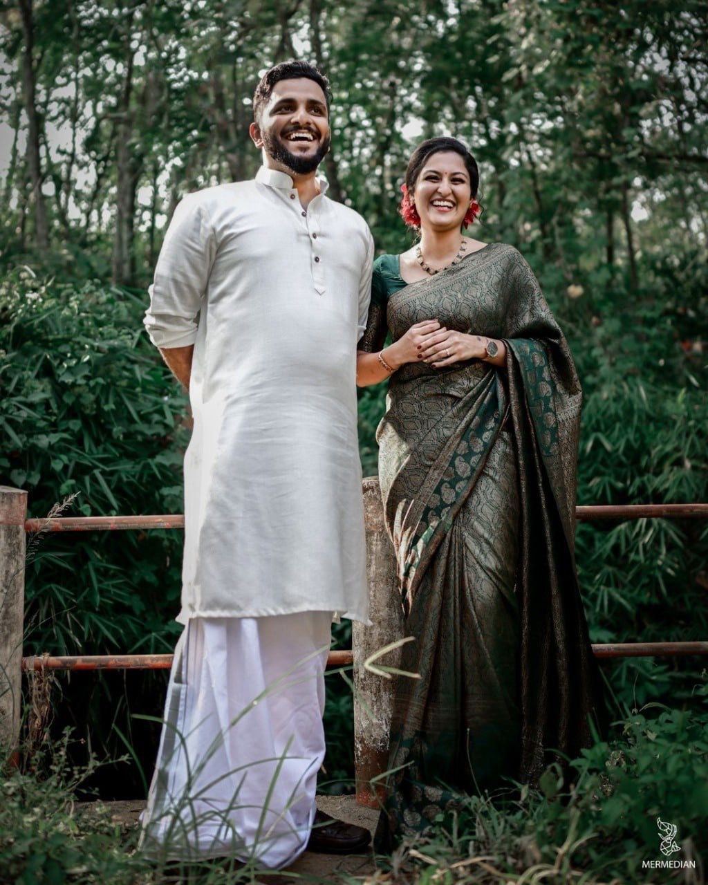 Traditional Green Soft Silk Saree for Festive Wear